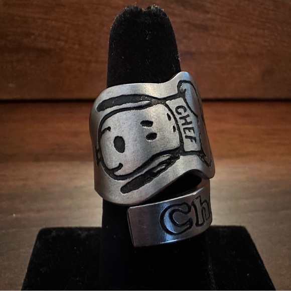 Hand Crafted Jewelry - Chef Snoopy Spoon Ring